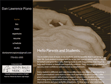 Tablet Screenshot of danlawrencepiano.com